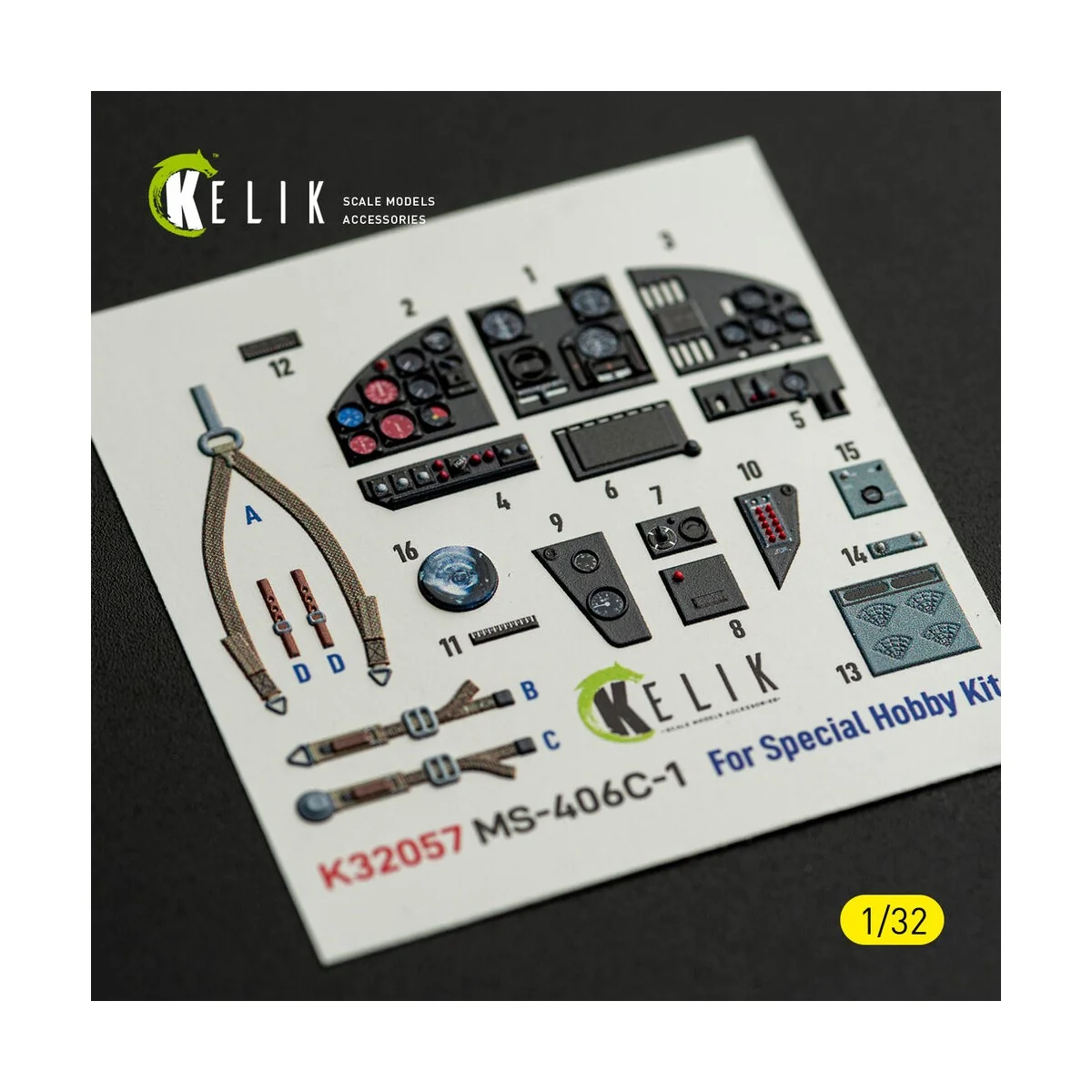 MS-406C-1 - interior 3D decals for Special Hobby kit, 1/32 - Kelik ... MS-406C-1 - interior 3D decals for Special Hobby kit, 1/32 - Kelik ...