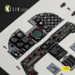 F-5F - interior 3D decals for Kitty Hawk/Zimi models kit, 1/32 - Ke...
