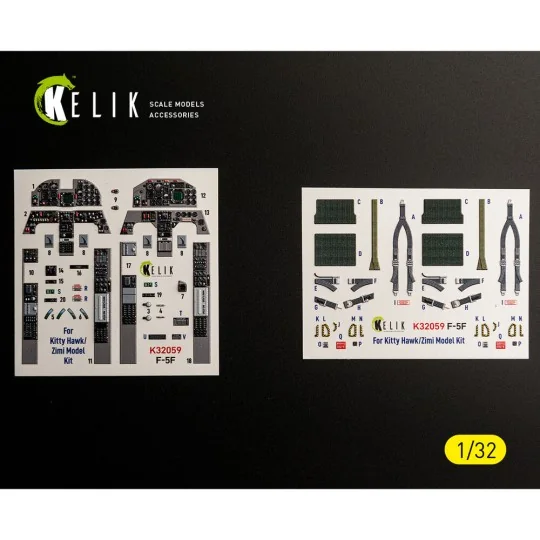 F-5F - interior 3D decals for Kitty Hawk/Zimi models kit, 1/32 - Ke... F-5F - interior 3D decals for Kitty Hawk/Zimi models kit, 1/32 - Ke...