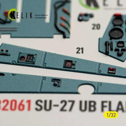 SU-27UB Flanker C - interior 3D decals for Trumpeter kit, 1/32 - Ke... SU-27UB Flanker C - interior 3D decals for Trumpeter kit, 1/32 - Ke...