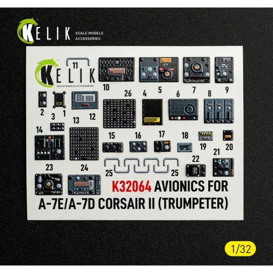 Avionics for A-7E/D CORSAIR II - exterior 3D decals for Trumpeter k...