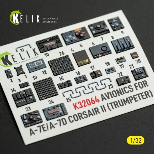 Avionics for A-7E/D CORSAIR II - exterior 3D decals for Trumpeter k...