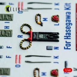 F-4J/S - interior 3D decals for Hasegawa kit, 1/48 - Kelik K48147