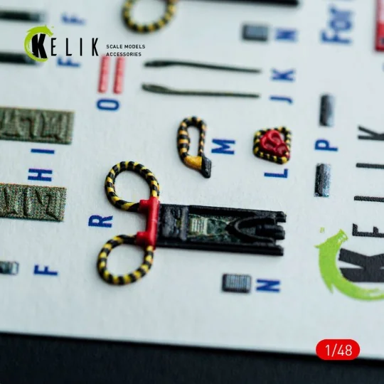 F-4J/S - interior 3D decals for Hasegawa kit, 1/48 - Kelik K48147