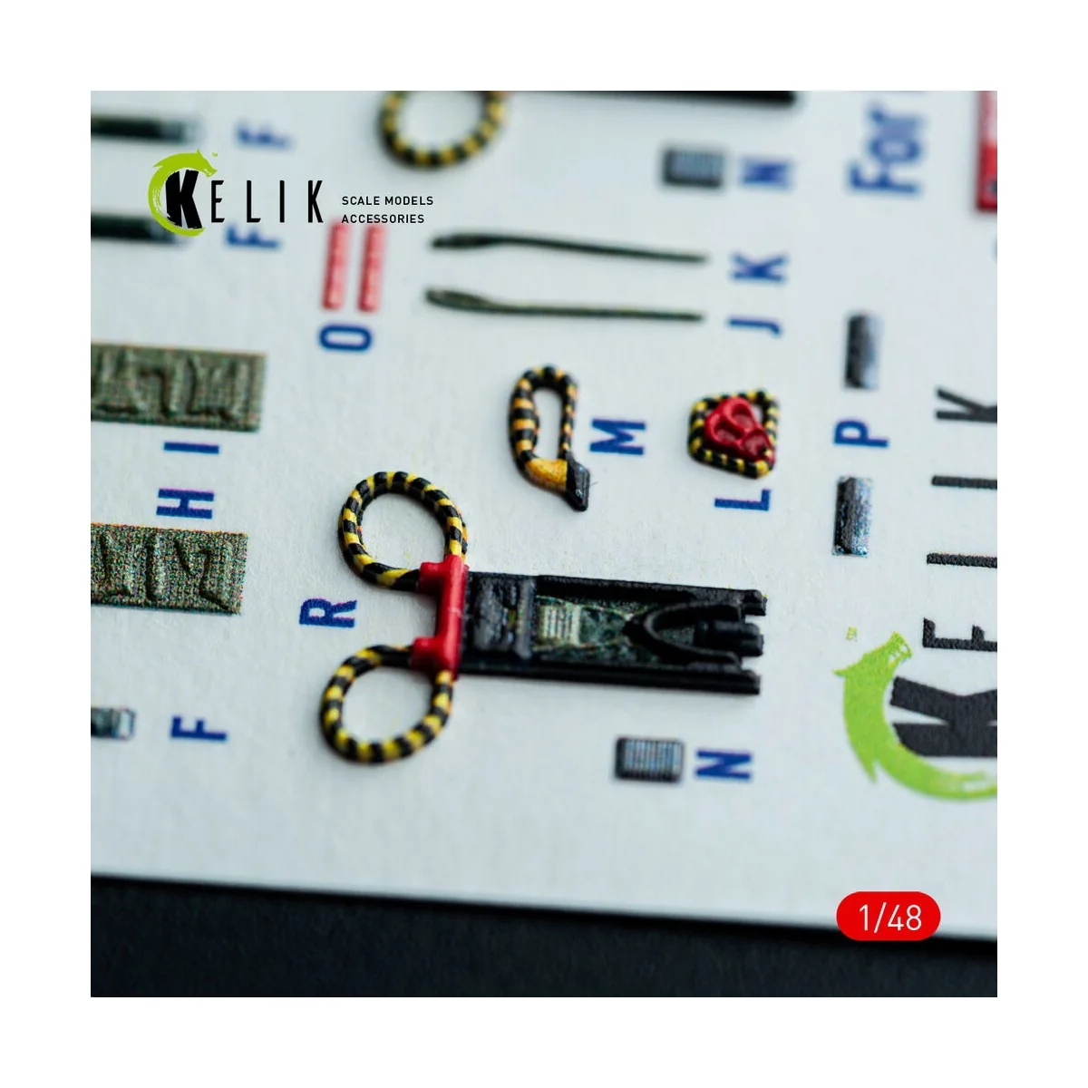 F-4J/S - interior 3D decals for Hasegawa kit, 1/48 - Kelik K48147