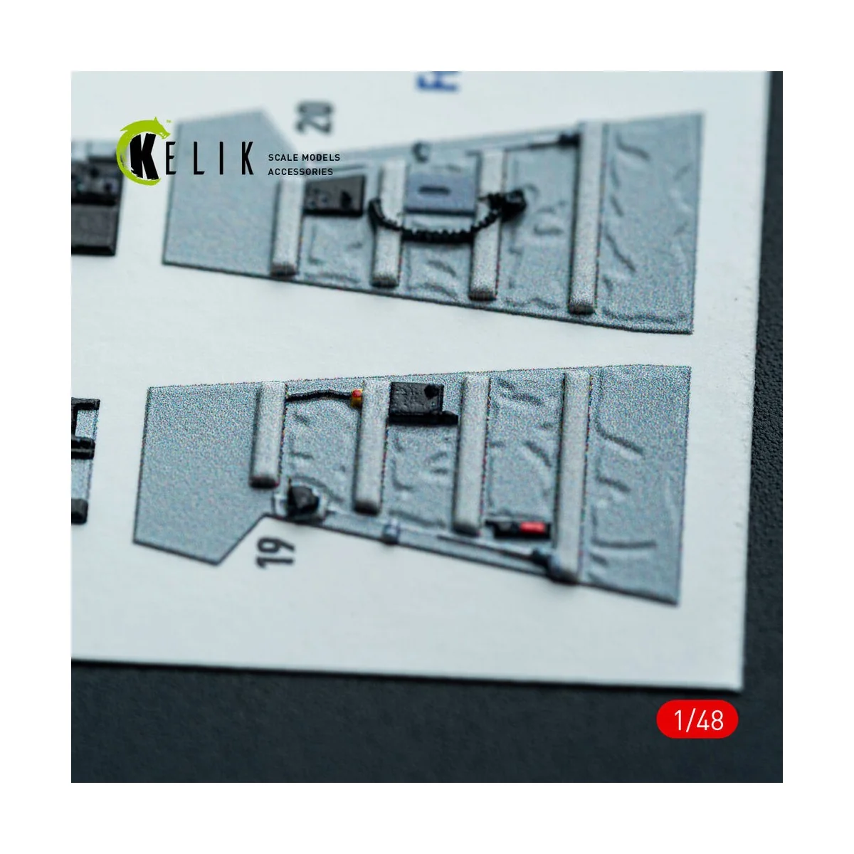 RF-4E - interior 3D decals for Hasegawa kit, 1/48 - Kelik K48146