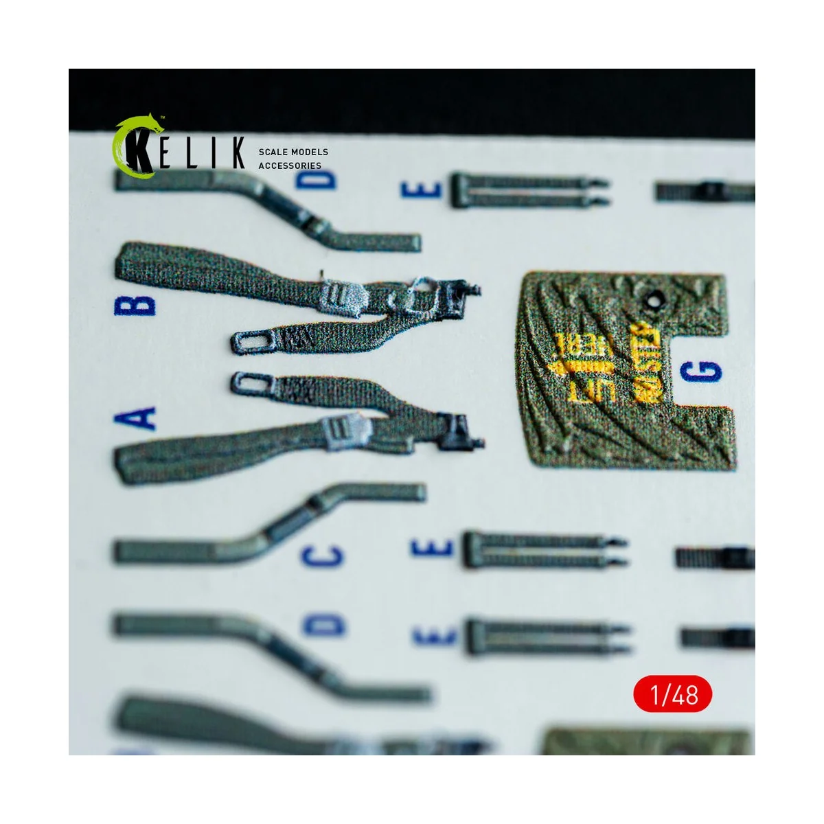 F-4J/S - interior 3D decals for Hasegawa kit, 1/48 - Kelik K48147