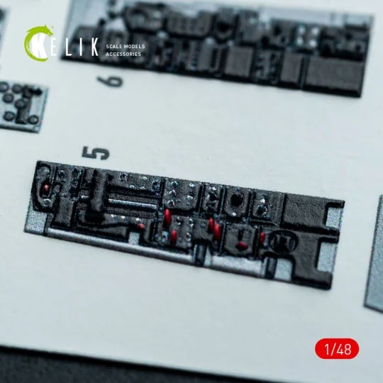 RF-4E - interior 3D decals for Hasegawa kit, 1/48 - Kelik K48146