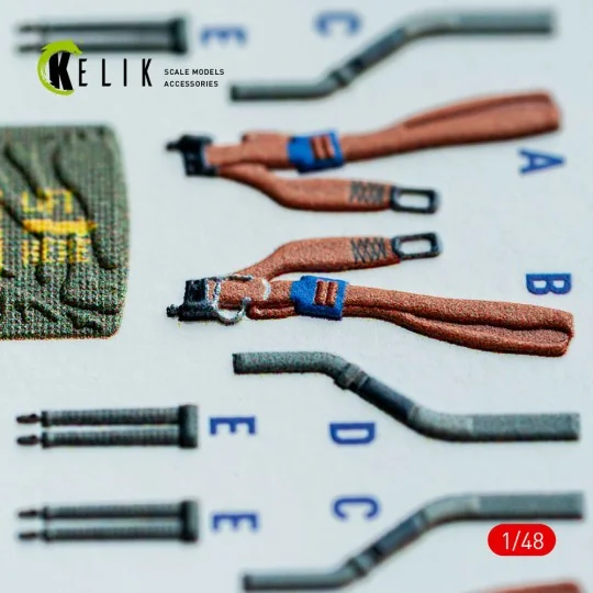 RF-4E - interior 3D decals for Hasegawa kit, 1/48 - Kelik K48146