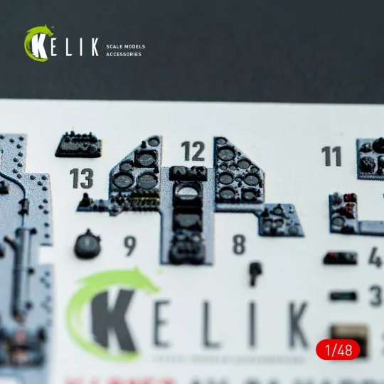 AV-8A HARRIER (Early) - interior 3D decals for Kinetic kit, 1/48 - ...