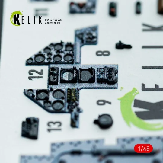 AV-8A HARRIER (Early) - interior 3D decals for Kinetic kit, 1/48 - ...