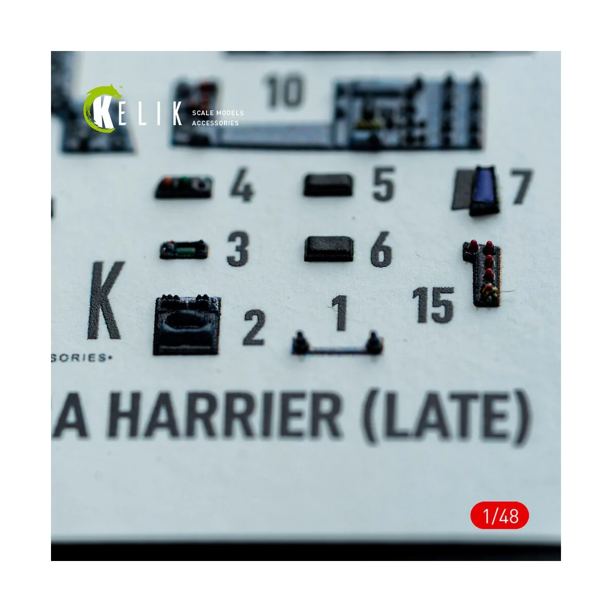 AV-8A HARRIER (Late) - interior 3D decals for Kinetic kit, 1/48 - K...