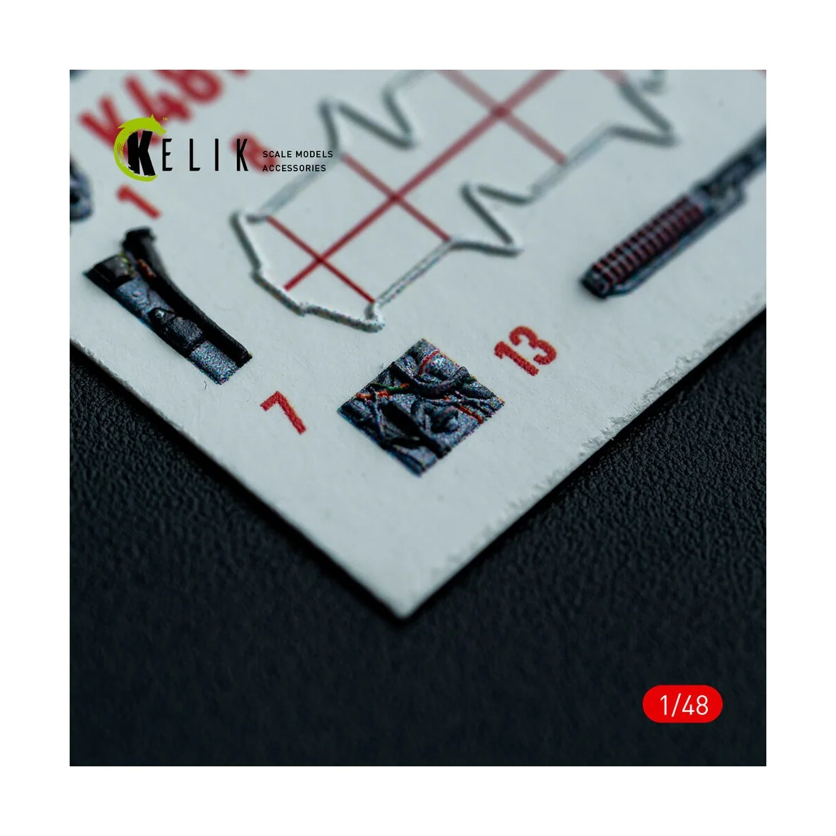 AV-8A HARRIER (Late) - interior 3D decals for Kinetic kit, 1/48 - K...