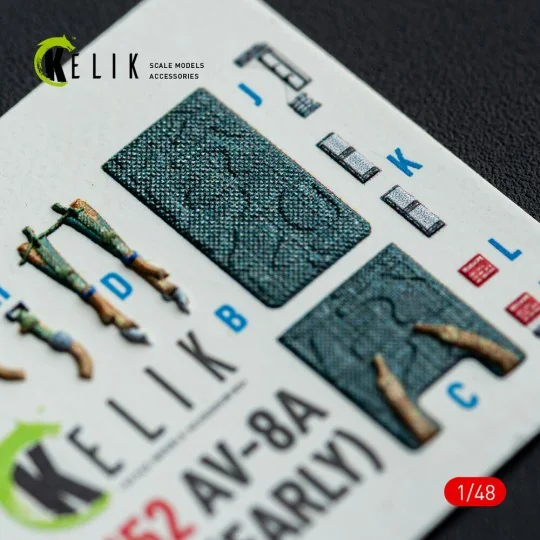 AV-8A HARRIER (Early) - interior 3D decals for Kinetic kit, 1/48 - ...