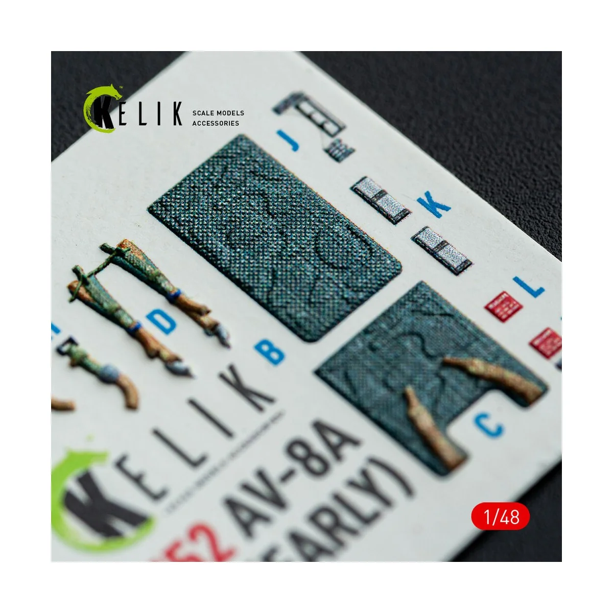 AV-8A HARRIER (Early) - interior 3D decals for Kinetic kit, 1/48 - ...