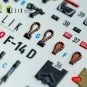 F-14D - interior 3D decals for GWH kit, 1/48 - Kelik K48159