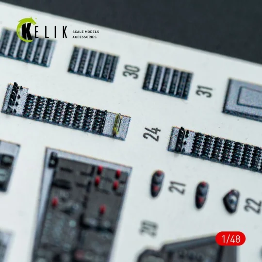 F-14D - interior 3D decals for GWH kit, 1/48 - Kelik K48159