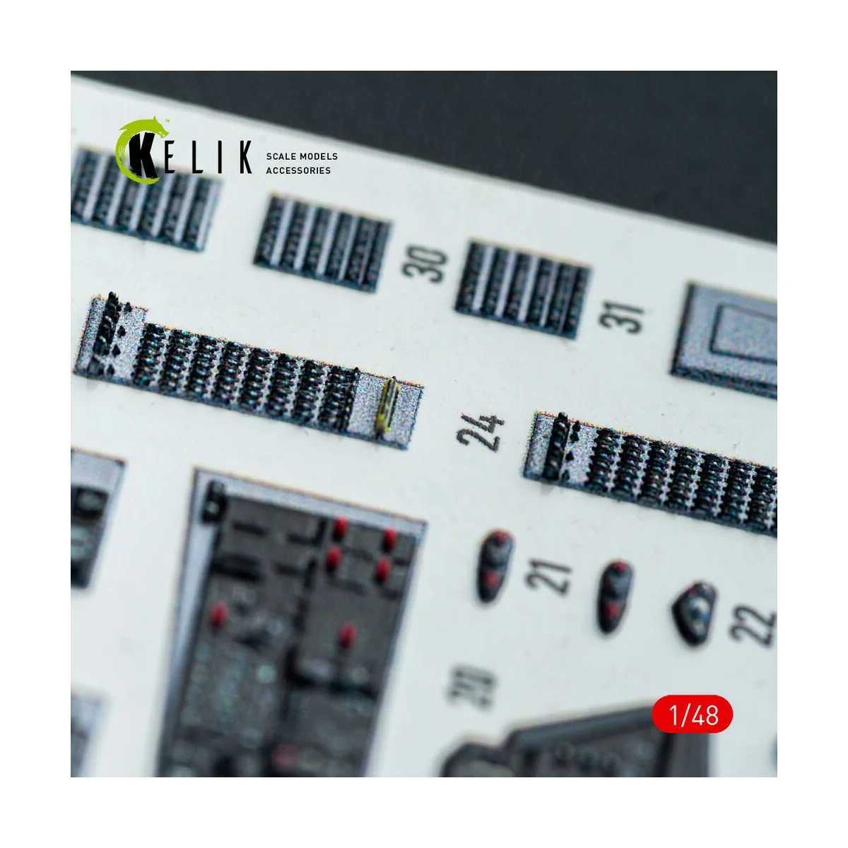 F-14D - interior 3D decals for GWH kit, 1/48 - Kelik K48159