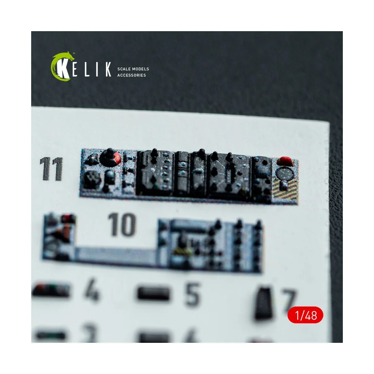 AV-8A HARRIER (Early) - interior 3D decals for Kinetic kit, 1/48 - ...