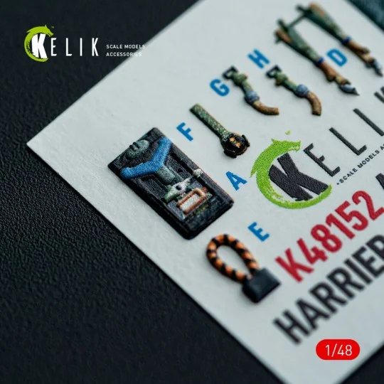 AV-8A HARRIER (Early) - interior 3D decals for Kinetic kit, 1/48 - ...