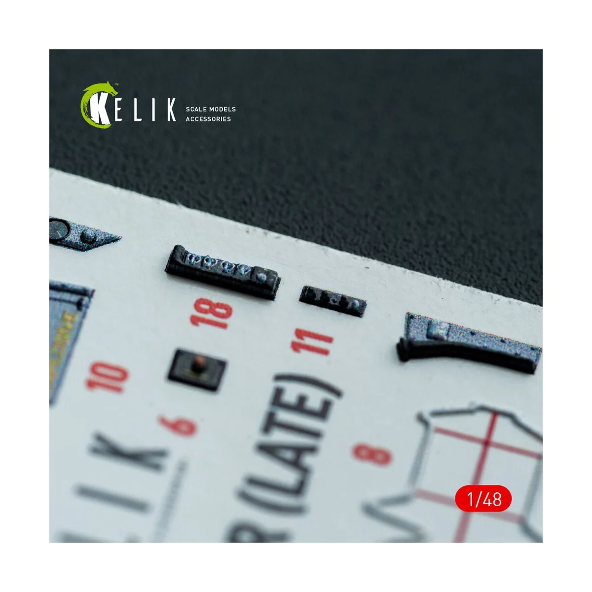 AV-8A HARRIER (Late) - interior 3D decals for Kinetic kit, 1/48 - K...