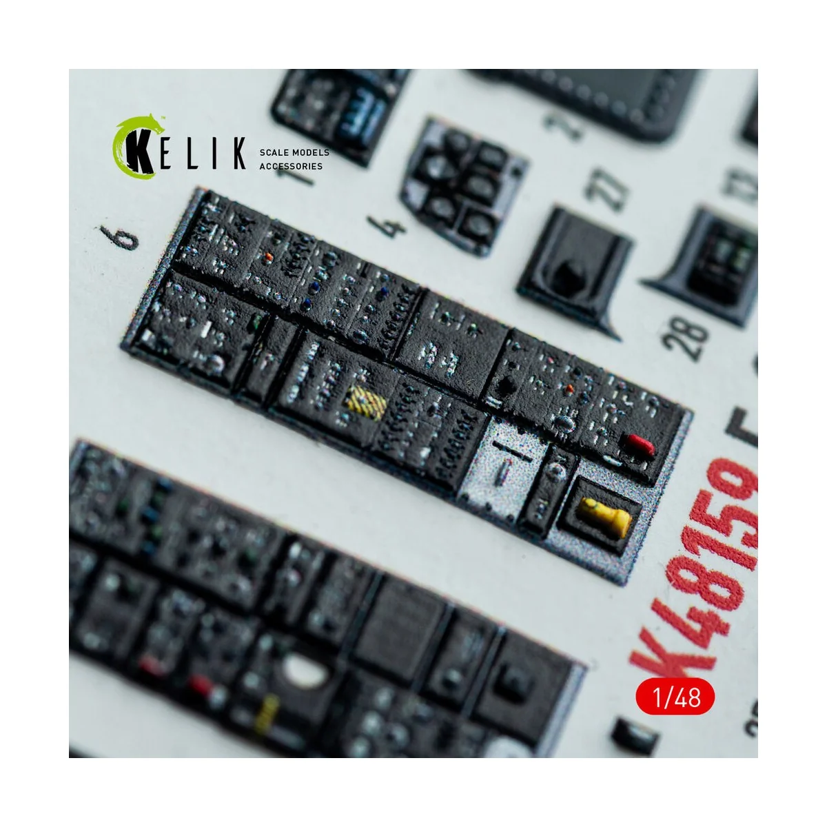 F-14D - interior 3D decals for GWH kit, 1/48 - Kelik K48159