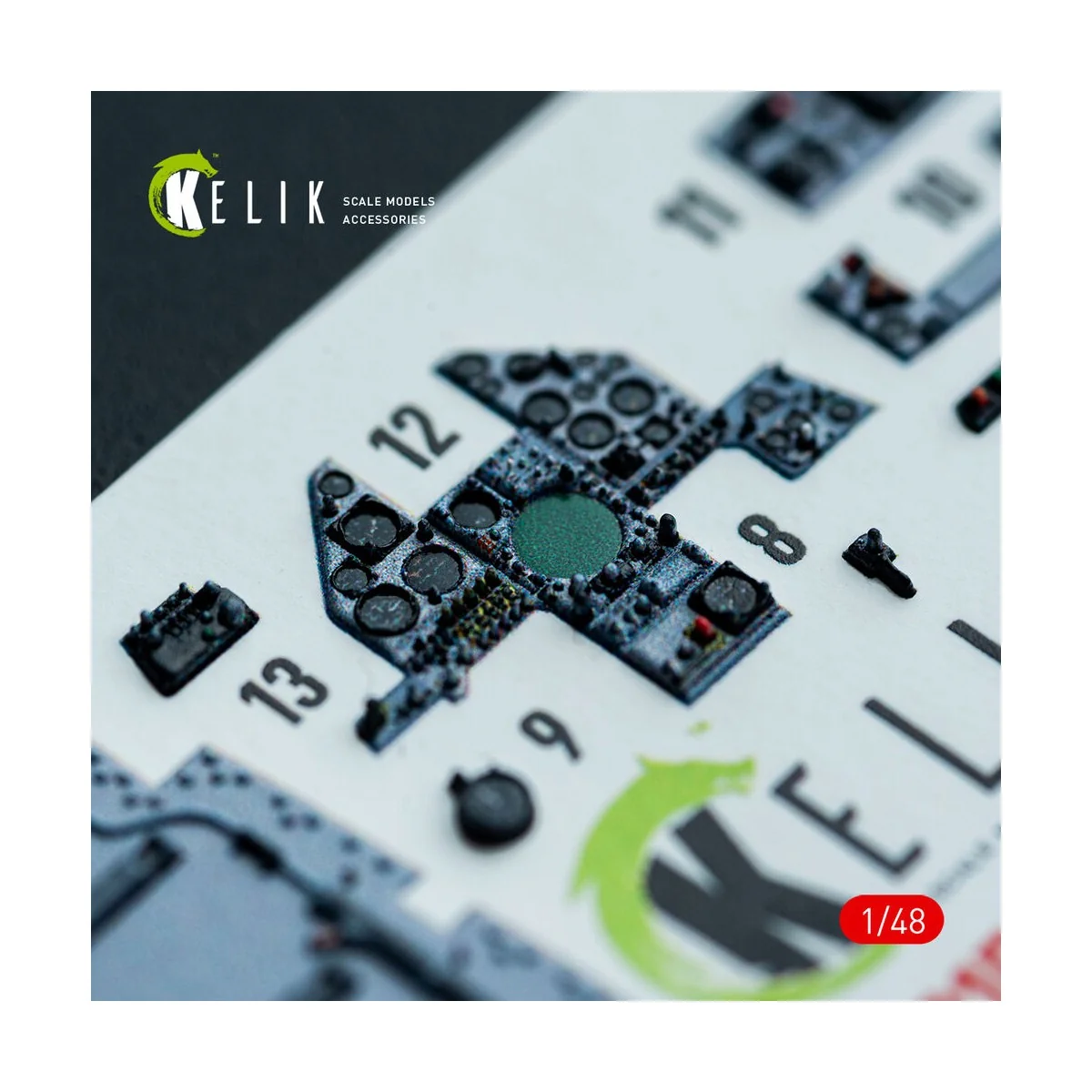 AV-8A HARRIER (Late) - interior 3D decals for Kinetic kit, 1/48 - K...