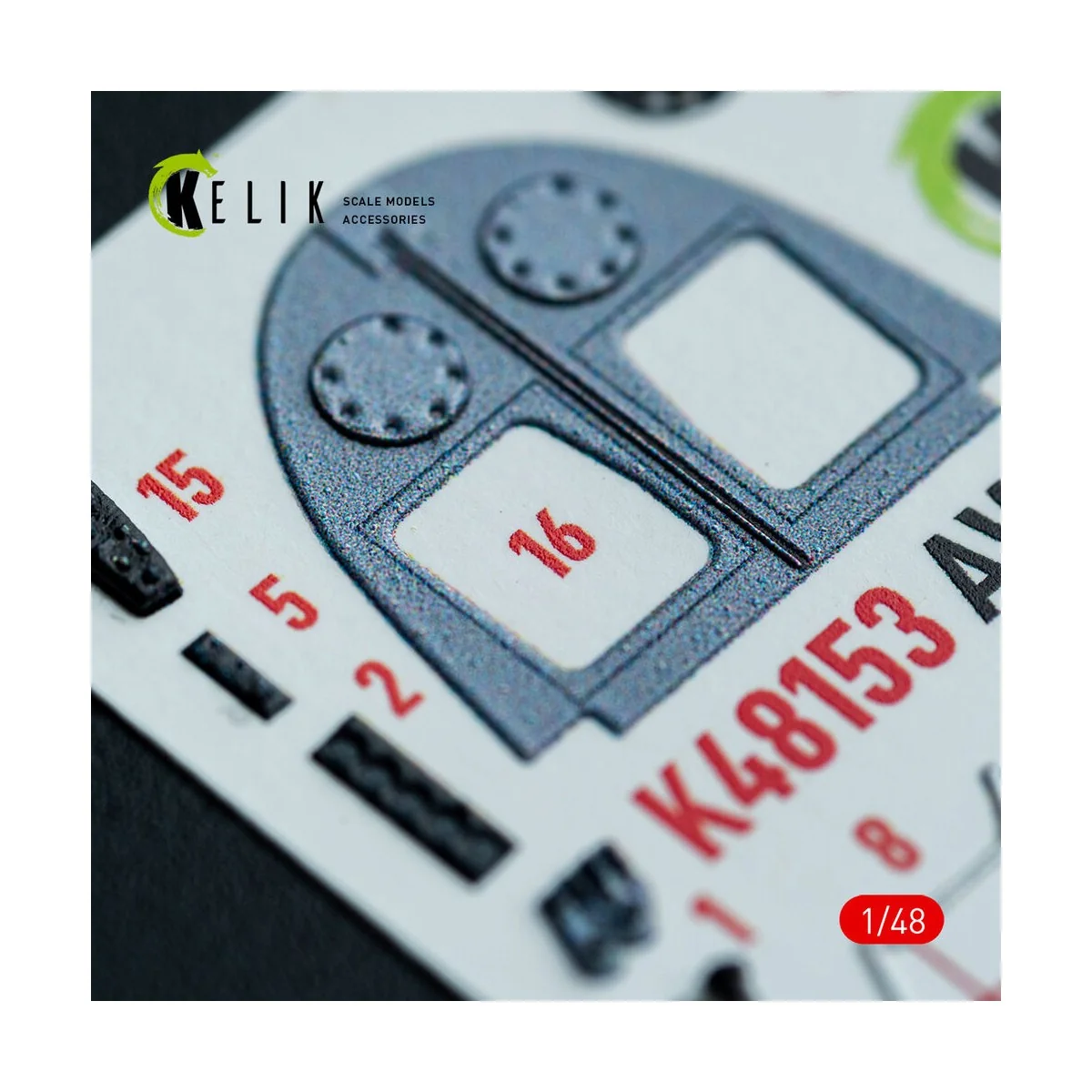 AV-8A HARRIER (Late) - interior 3D decals for Kinetic kit, 1/48 - K...