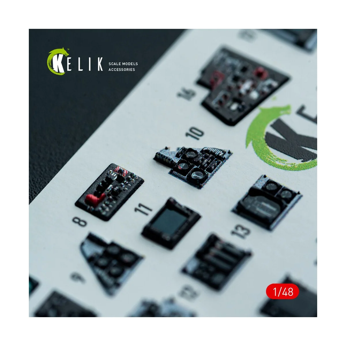 F-14A - interior 3D decals for Hasegawa kit, 1/48 - Kelik K48160