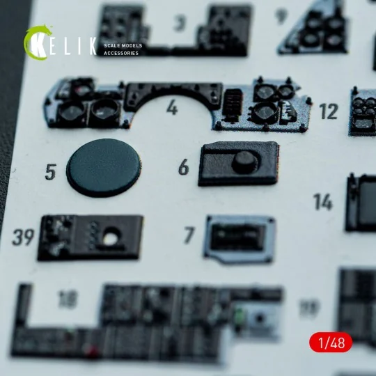 F-14A - interior 3D decals for Hasegawa kit, 1/48 - Kelik K48160
