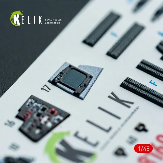 F-14A - interior 3D decals for Hasegawa kit, 1/48 - Kelik K48160