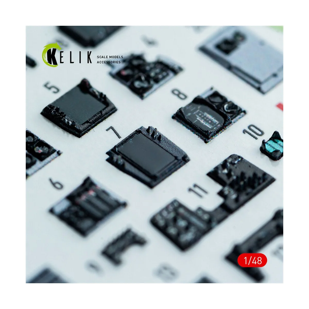 F-14A - interior 3D decals for GWH kit, 1/48 - Kelik K48161