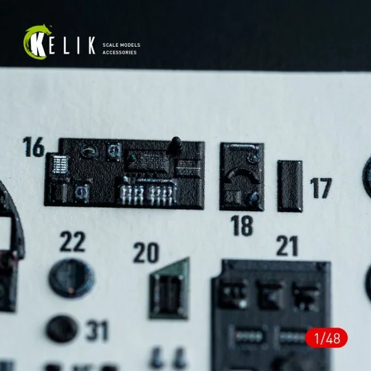 Hampden B.Mk.1 - interior 3D decals for ICM kit, 1/48 - Kelik K48162