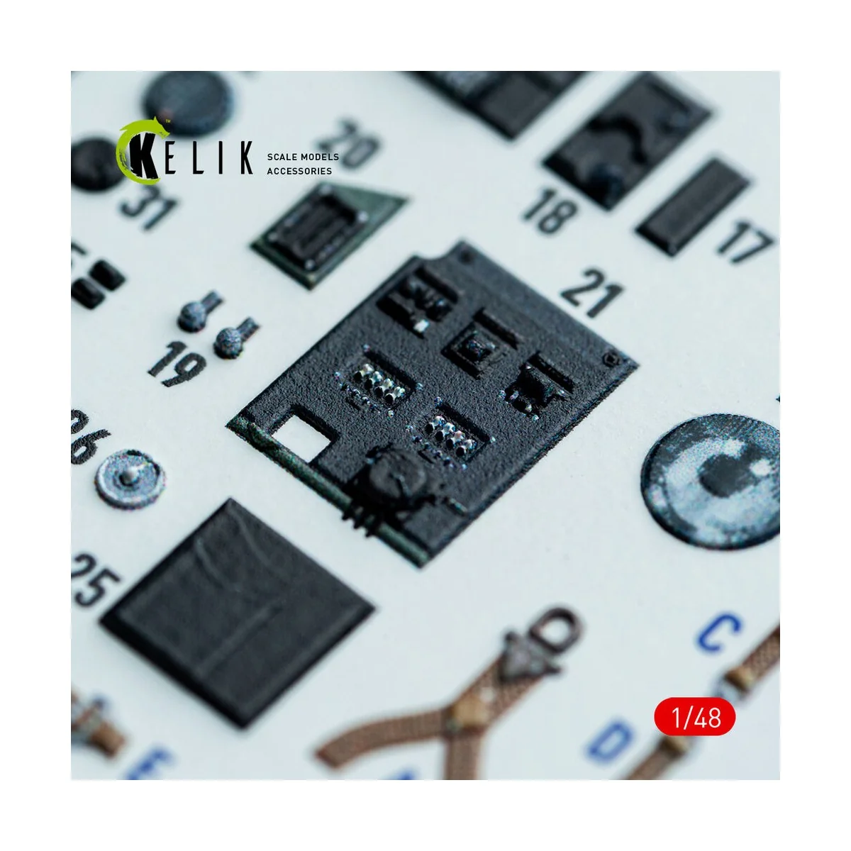 Hampden B.Mk.1 - interior 3D decals for ICM kit, 1/48 - Kelik K48162