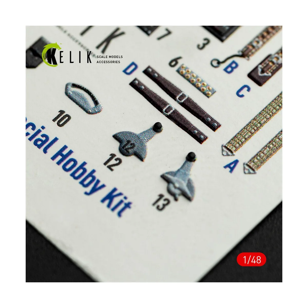 FOKKER D.XXI - interior 3D decals for Special Hobby kit, 1/48 - Kel...