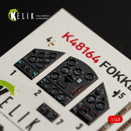 FOKKER D.XXI - interior 3D decals for Special Hobby kit, 1/48 - Kel...