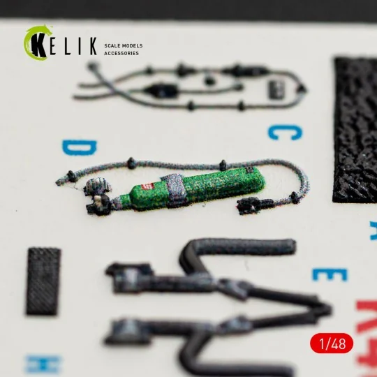 F-16I SUFA - interior 3D decals for GWH kit, 1/48 - Kelik K48169