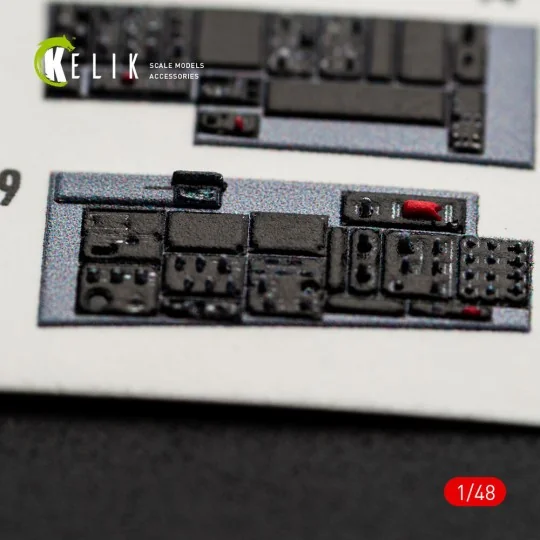 F-16I SUFA - interior 3D decals for GWH kit, 1/48 - Kelik K48169