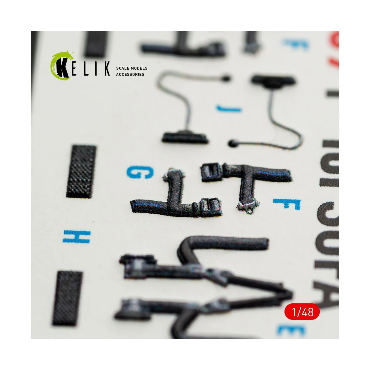 F-16I SUFA - interior 3D decals for GWH kit, 1/48 - Kelik K48169