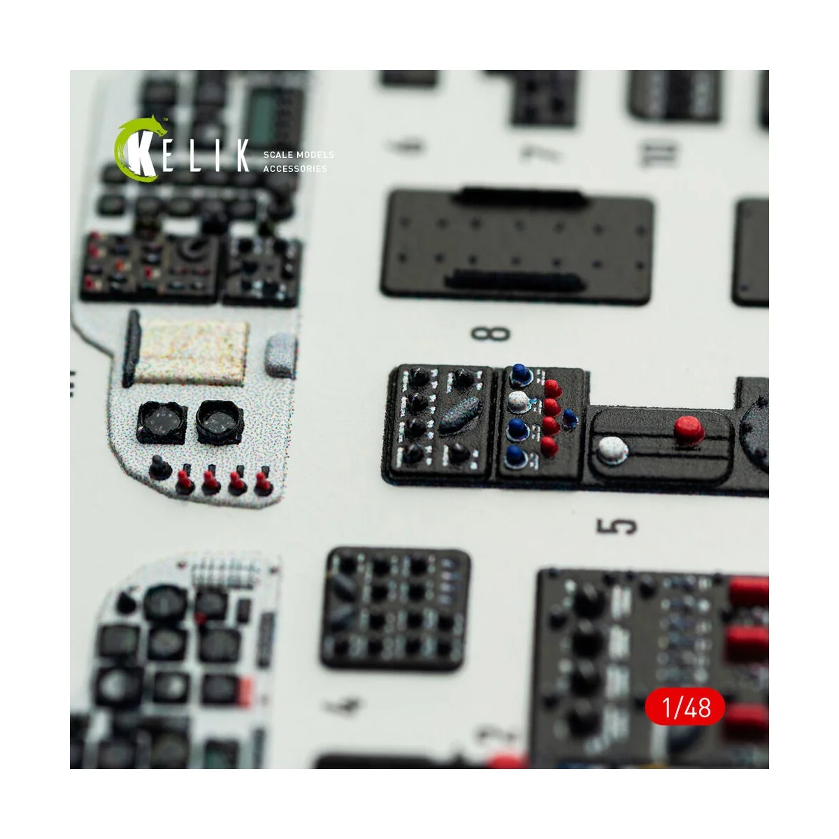 H-34A/UH-34D - interior 3D decals for Italeri kit, 1/48 - Kelik K48172 H-34A/UH-34D - interior 3D decals for Italeri kit, 1/48 - Kelik K48172