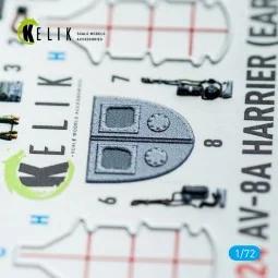 AV-8A Harrier (early) - interior 3D decals for Italeri kit, 1/72 - ...