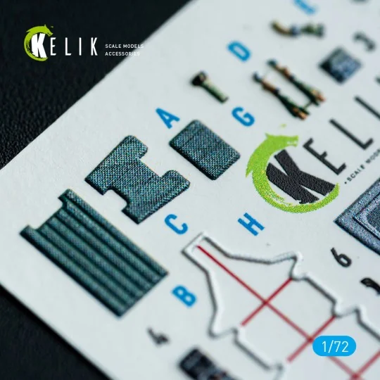 AV-8A Harrier (early) - interior 3D decals for Italeri kit, 1/72 - ...