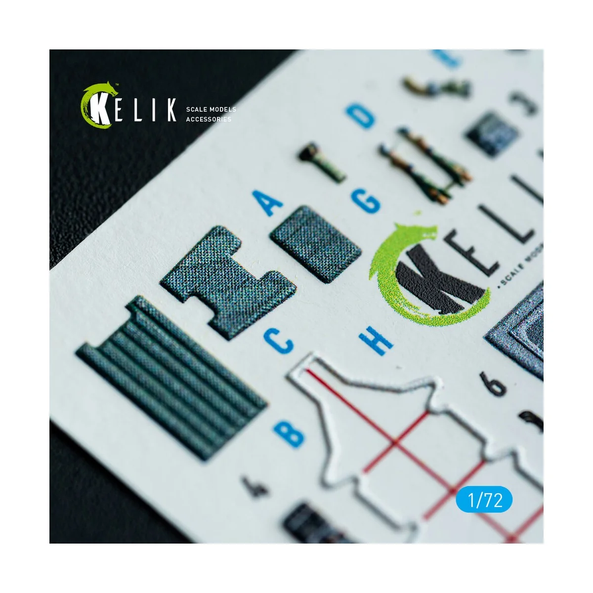 AV-8A Harrier (early) - interior 3D decals for Italeri kit, 1/72 - ...