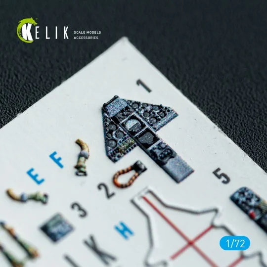 AV-8A Harrier (early) - interior 3D decals for Italeri kit, 1/72 - ...