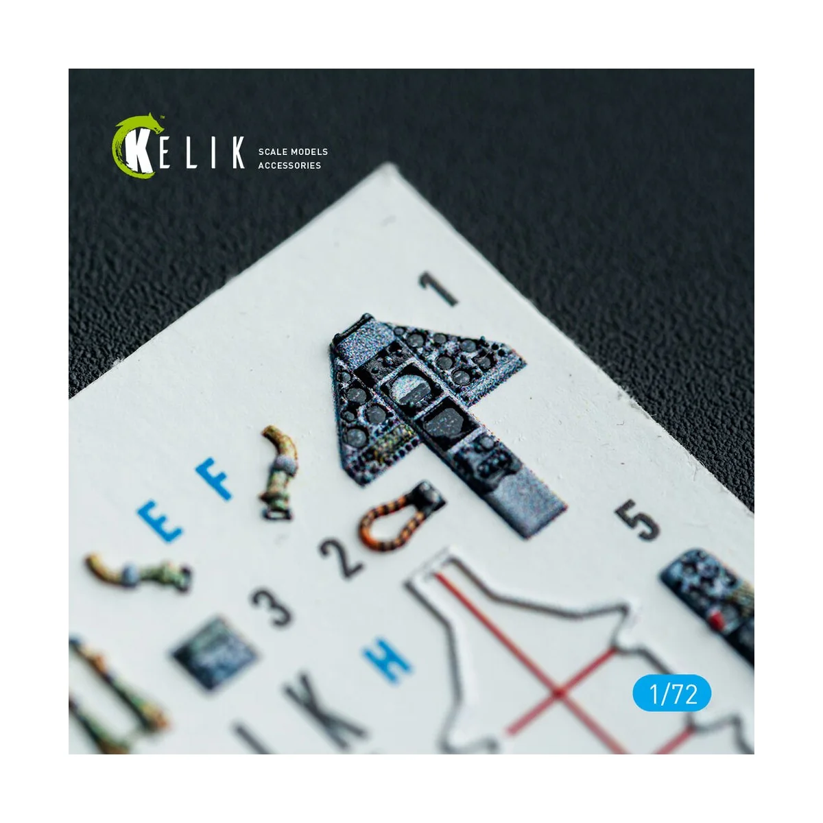 AV-8A Harrier (early) - interior 3D decals for Italeri kit, 1/72 - ...