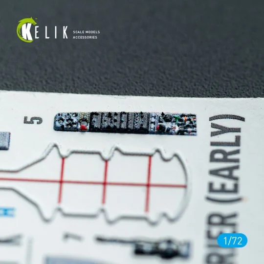 AV-8A Harrier (early) - interior 3D decals for Italeri kit, 1/72 - ...