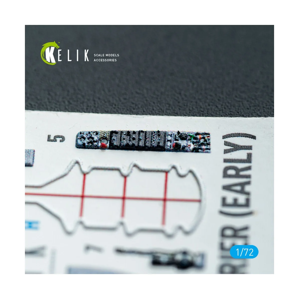 AV-8A Harrier (early) - interior 3D decals for Italeri kit, 1/72 - ...