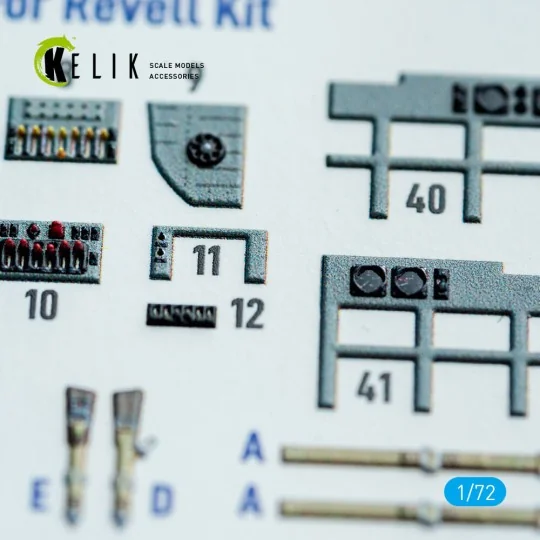 BV-222 - interior 3D decals for Revell kit, 1/72 - Kelik K72180 BV-222 - interior 3D decals for Revell kit, 1/72 - Kelik K72180