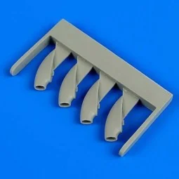 Petlyakov Pe-2 air intakes for Zvezda, 1/48 - Quickboost QB48 709