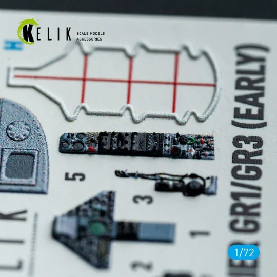 Harrier Gr1/Gr3 (Early) - interior 3D decals for Italeri kit, 1/72 ...
